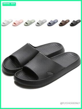 Quick-Dry Non-Slip Shower Slides, Lightweight EVA Pool Slippers